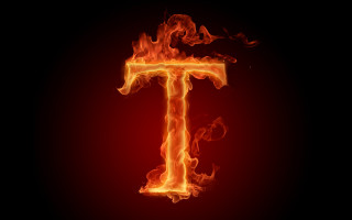Fire font black background red - image free wallpaper