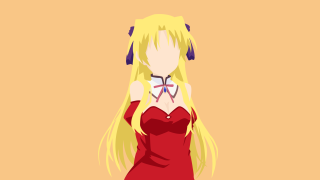 Woman blonde hair red dress - a yellow background free wallpaper for desktop
