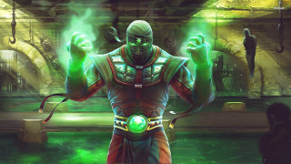 Green suit man holding glowing - a green suit holding free wallpaper