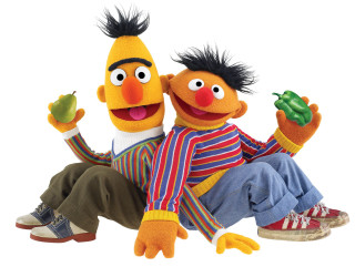 Puppets couple sitting white background - qajar art free wallpaper