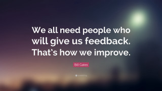 Bill gates quote feedback improvement - us free wallpaper