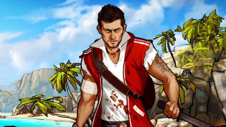 Man holding sword knife cartoon - a bloody face free wallpaper