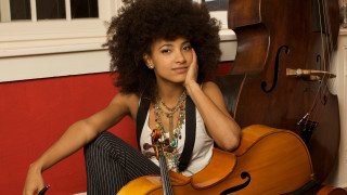 Woman afro cello guitar case - alexis simon belle free wallpaper
