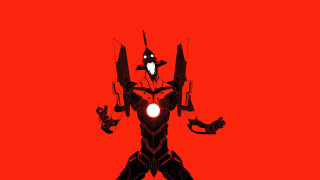 Stylized robot arms outstretched hands - two hand free wallpaper