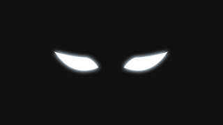 Black background white light glowing - two eye free wallpaper