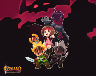 Cartoon characters group dark background - a group of cartoon characters free wallpaper