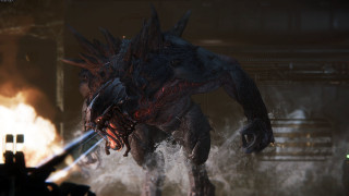 Demonic creature gun dark room - demonic free wallpaper