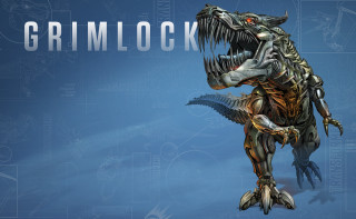 Stylized dinosaur large head large - large tooth free wallpaper