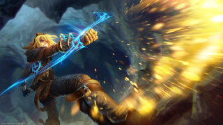 Character sword glowing light arm - a character in a video game holding free wallpaper