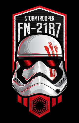 Star wars stormtrooper helmet poster - face and the words free wallpaper
