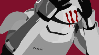 Bloody face helmet holding head - bloody free wallpaper