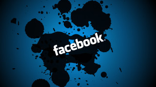 Blue background black paw print - white letter free wallpaper