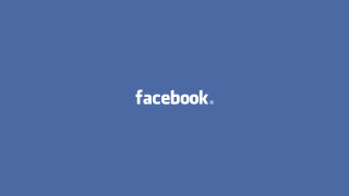Blue background facebook white logo - a white logo free wallpaper