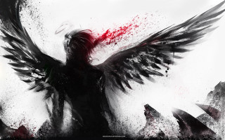 Person wings blood body head 2 - chris cold free wallpaper