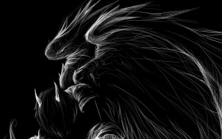 Lion mouth open closed eyes - dragon art free wallpaper