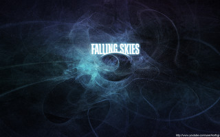 Blue black background falling skies - a text free wallpaper