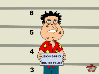 Cartoon character holding sign quad - him free wallpaper for desktop