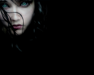 Gothic portrait blueeyes blackhat tears - dark free wallpaper