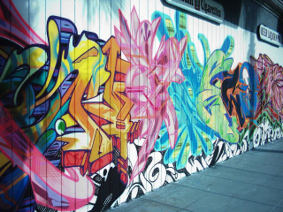Graffiti wall sidewalk sign art - graffiti paint free wallpaper