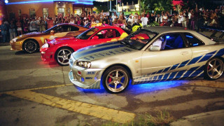 Cars crowd street night city - the side of a road next free wallpaper