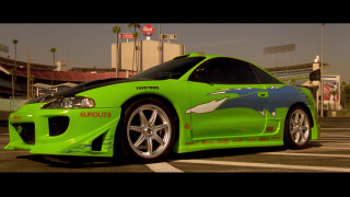Green sports car parking lot 4 - a green sports car free wallpaper