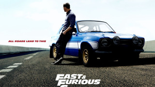 Man leaning blue car road - sign free wallpaper