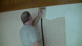 Man painting wall roller paint - detailed oil painting free wallpaper