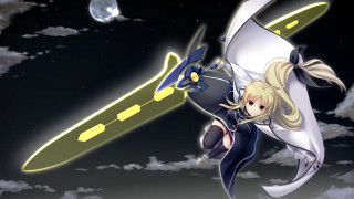 Cartoon girl flying plane moon - a cartoon girl free wallpaper