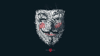 Skull red eyes painted face - a skull free wallpaper