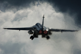 Fighter jet clouds engine martynov - a cloudy sky free wallpaper