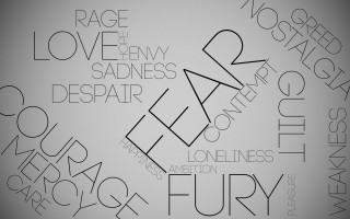 Black white typogram text wall - a wall free wallpaper for desktop