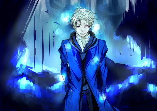Blue coat cave anime gothic - a blue coat free wallpaper