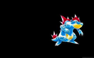 Blue yellow dragon red horns - its head free wallpaper