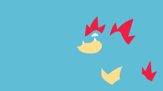 Blue background red arrows left - the right side of the image free wallpaper