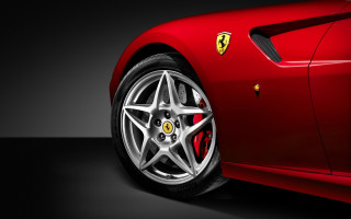 Red sports car ferrari logo 2 - an ultrafine free wallpaper