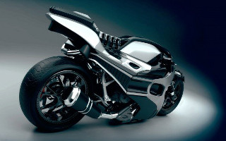 Motorcycle studio black white silver - cafer bater free wallpaper