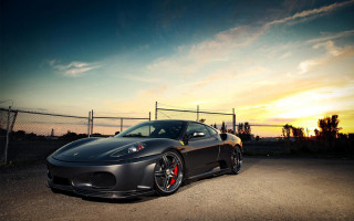 Car parking lot sunset fence - sunset free wallpaper