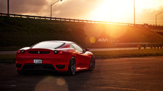 Red sports car parking lot 61 - daren bader free wallpaper