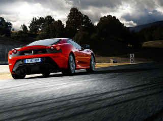 Red sports car race track 5 - a race track free wallpaper for desktop