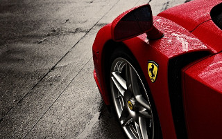 Red sports car parking door - its door open free wallpaper