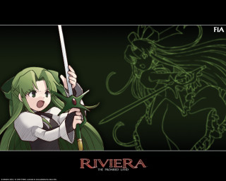 Girl holding sword demon behind - a sword and a sword free wallpaper