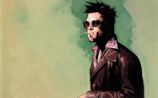 Man cigarette leather jacket smoking - neoprimitivism free wallpaper