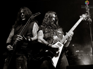Two men long hair beards - a concert free wallpaper