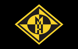 Yellow black logo letter h - diamond free wallpaper