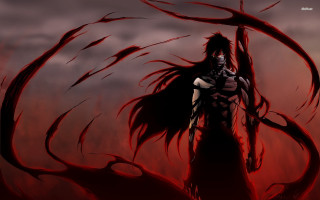 Demonic demon sword body red - red smoke free wallpaper