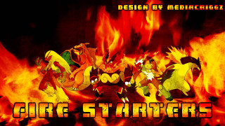 Fire starter cartoon characters flames - epic scale free wallpaper
