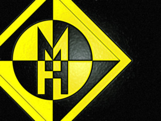 Yellow black argyle checkered moon - mitchell mohrhauser free wallpaper