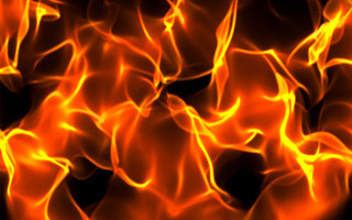 Fire orange yellow flames black - a black border free wallpaper