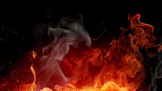 Fire orange red black background 3 - a fire free wallpaper