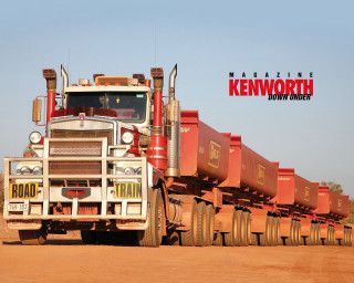 Large truck parked dirt road 2 - a dirt road free wallpaper